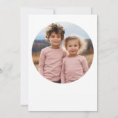 Invitation Portrait de frère conjoint photo Boho minimal anni (Dos)