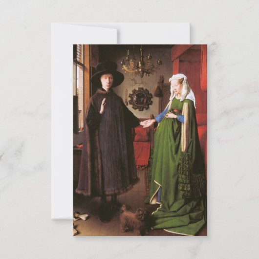Invitation Portrait de Giovanni Arnolfini et de sa femme (Devant)