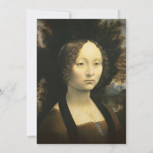 Invitation Portrait de Léonard de Vinci de Ginevra Benci