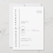 Invitation Portrait de mariage capsule éditorial (Devant)