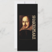 Invitation Portrait de William Shakespeare (Dos)