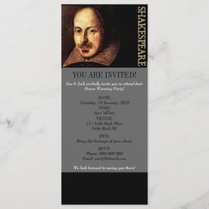 Invitation Portrait de William Shakespeare