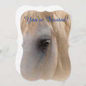 Invitation Portrait du cheval blanc (Devant / Derrière)