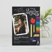 Invitation Portrait du tableau de bord de l'enseignement (Debout devant)