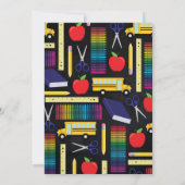 Invitation Portrait du tableau de bord de l'enseignement (Dos)