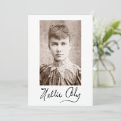 Invitation Portrait et signature de Nellie Bly (Debout devant)