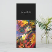 Invitation PORTRAIT FLUTISTE / Mascarade vénitienne (Debout devant)