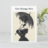 Invitation Portrait gothique victorien (Debout devant)