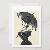 Invitation Portrait gothique victorien (Dos)