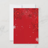 Invitation Portrait Joyeux de Noël (Dos)