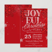 Invitation Portrait Joyeux de Noël (Devant / Derrière)