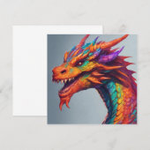 Invitation Portrait majestueux de Dragon (Devant / Derrière)