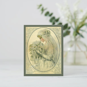 Invitation Portrait Mariage Vintage