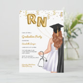 Invitation Portrait Nursing School Graduation Party (Debout devant)