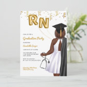 Invitation Portrait Nursing School Graduation Party (Debout devant)