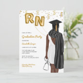 Invitation Portrait Nursing School Graduation Party (Debout devant)