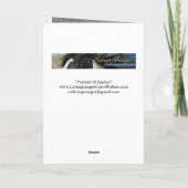Invitation Portrait of Zephyr Wild Horse Greeting Card (Dos)