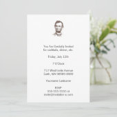 Invitation Portrait Vintage d'Abraham Lincoln (Debout devant)