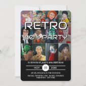 Invitation Portraits peints par Alfred Fox - Fête Rétro (Devant)