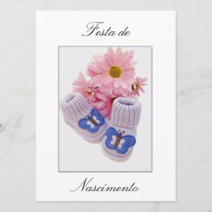 Invitation Portugais : Baby shower / Convite Chá de Bebe