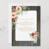 Invitation Portugeuse | Casamento Flores Folclóricas Rústica (Dos)