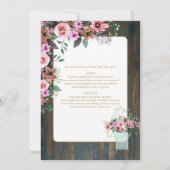 Invitation Portugeuse | Casamento Flores Folclóricas Rústica (Dos)