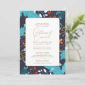 Invitation Portugeuse | Casamento Flores Folclóricas Rústica (Debout devant)