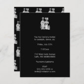 Invitation Posada Calavera Couple (Devant / Derrière)