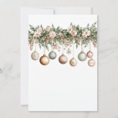 Invitation Posada Navideña mexicaine Élégants ornements (Dos)