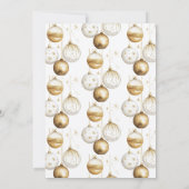 Invitation Posada Navideña mexicaine Ornements blancs or (Dos)