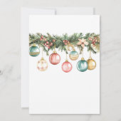 Invitation Posada Navideña mexicaine Ornements colorés (Dos)