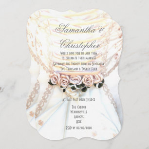 Invitation Poser des fleurs sur les mariées habiller mariage