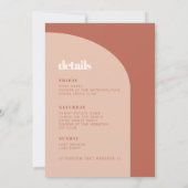 Invitation Poser en terre cuite arche Bachelorette week-end p (Dos)