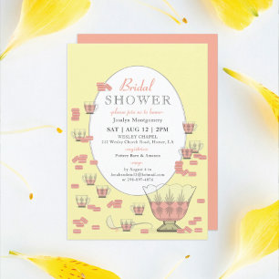 Invitation Poser Macarons & Crystal Punch Set Fête des mariée