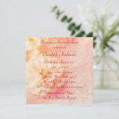 Invitation Poser Perle Rose Diamants Fête des mariées de pêch (Debout devant)