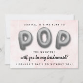 Invitation Posez La Question | Serez-Vous Ma Femme D'Accueil (Devant)