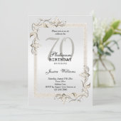 Invitation Posh 70e anniversaire Platinum (Debout devant)
