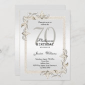 Invitation Posh 70e anniversaire Platinum (Devant / Derrière)