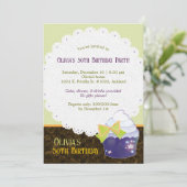 Invitation Posh Cupcake fête du 30e anniversaire (Debout devant)