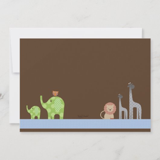 Invitation Posh Noahs Ark (Dos)