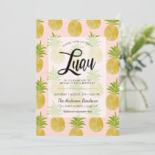 Invitation Posh Pineapple Luau (Debout devant)