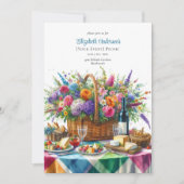 Invitation Posh Pique-nique fête Anniversaire Retraite Bébé M (Devant)