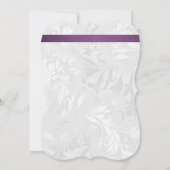 Invitation Posh Purple Diamond Bow & Damask Sweet 16 (Dos)