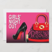 Invitation Posh Purse talons hauts et les filles en bâton à l (Devant)