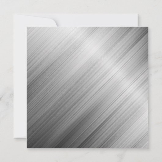 Invitation Posh Silver Lights Bokee Noël (Dos)