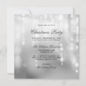 Invitation Posh Silver Lights Bokee Noël (Devant)