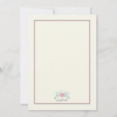 Invitation Posies Délicats (Dos)