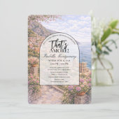 Invitation Positano Italian Themed Bridal Shower (Debout devant)