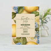 Invitation Positano Lemons Baby shower (Debout devant)
