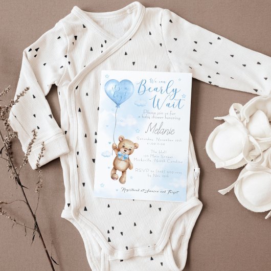 Invitation Possibilité d'attente précoce Baby shower Invitati